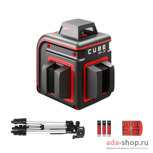 Картинка анонса товара «ada построитель лазерных плоскостей cube 360-2v professional edition a00570»