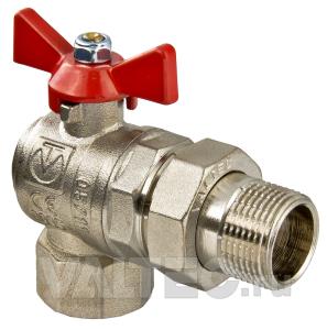Картинка анонса товара «кран американка шар угловой 3/4 ду-20 баб valtec (8/64)»