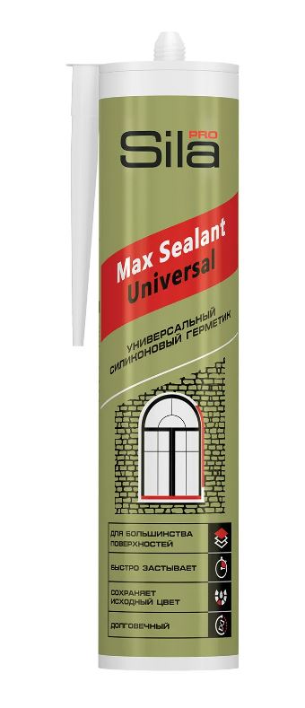 Детальная картинка товара «герметик силикон коричневый унив sila pro max sealant 280 мл (24) 2809»