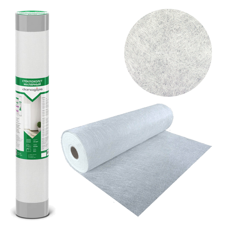 Картинка анонса товара «стеклохолст маляр. danogips 35г/м2 50м(9)»