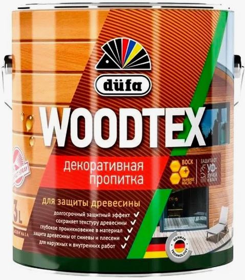 Картинка анонса товара «пропитка по дереву алкидная dufa (дюфа) woodtex сосна 3л»