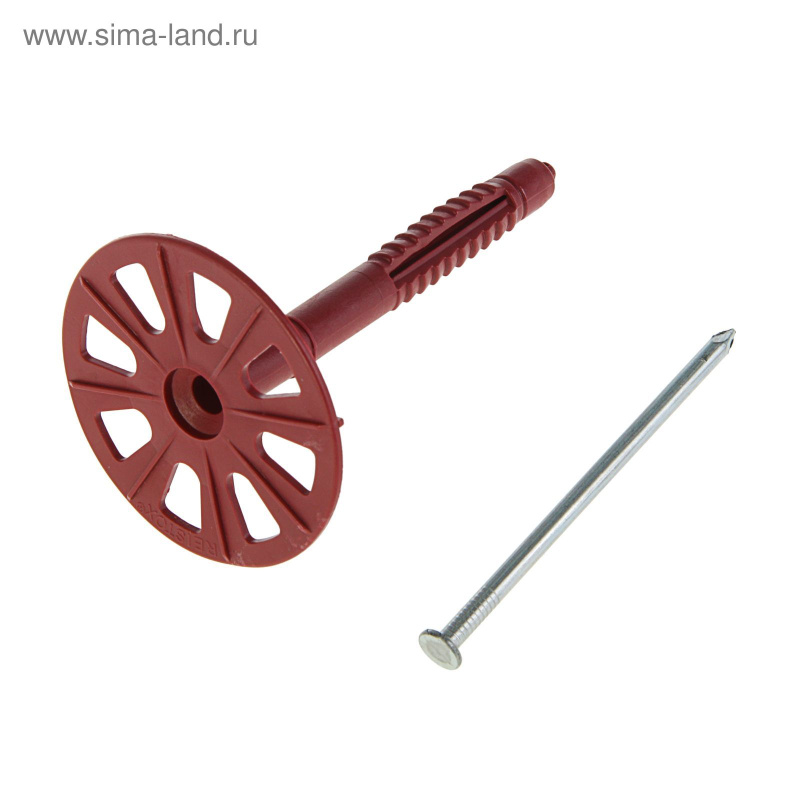Картинка анонса товара «дюбель для изоляции 10*140 с металл.гвоздем dim reistox (гвоздь 140мм)(п/ф 200шт)»