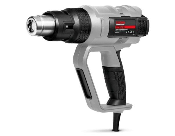 Картинка анонса товара «crown фен строительный ct19024k 2000вт 50/50-650 °c жк дисплей»