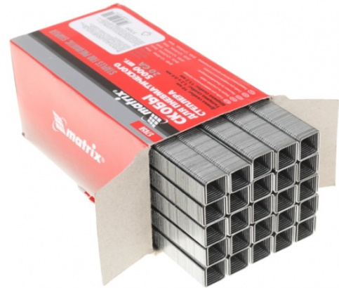 Картинка анонса товара «скобы для пнев степлера 20ga 1,2*0,6мм длина 10м ширина 11,2мм (5000шт) matrix  (матрикс) 57656»