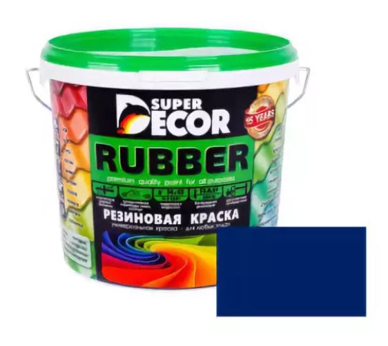 Картинка анонса товара «краска резиновая супердекор №7 балтика (12кг)»