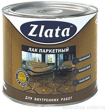 Картинка анонса товара «лак паркетный алкидный  0,8 кг злата»