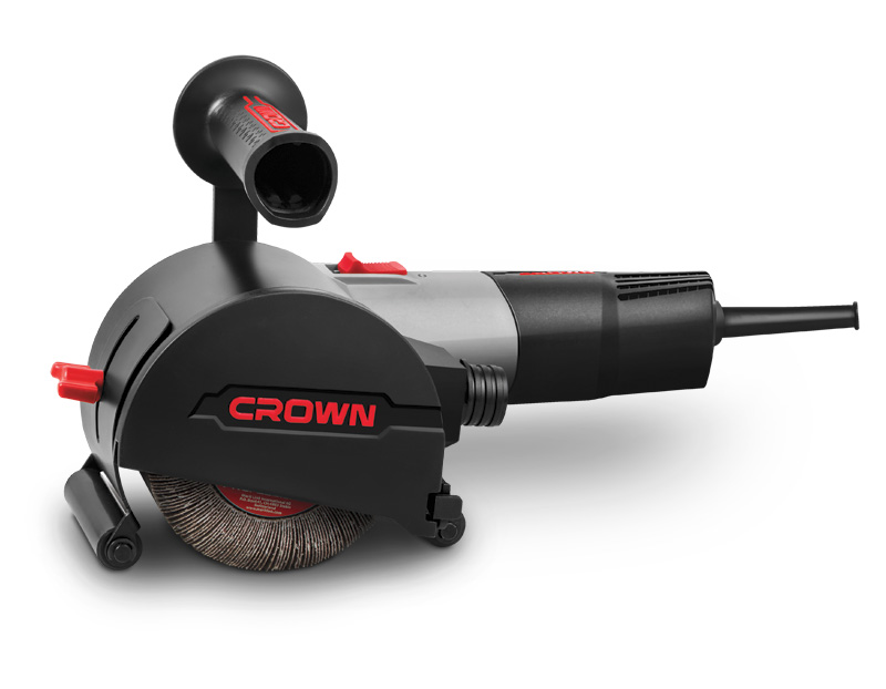 Картинка анонса товара «crown щёточная шлифовальная машина ct13551-110rsv, 1400вт,  ø110мм, 1000-4000об/мин, 3,1кг»