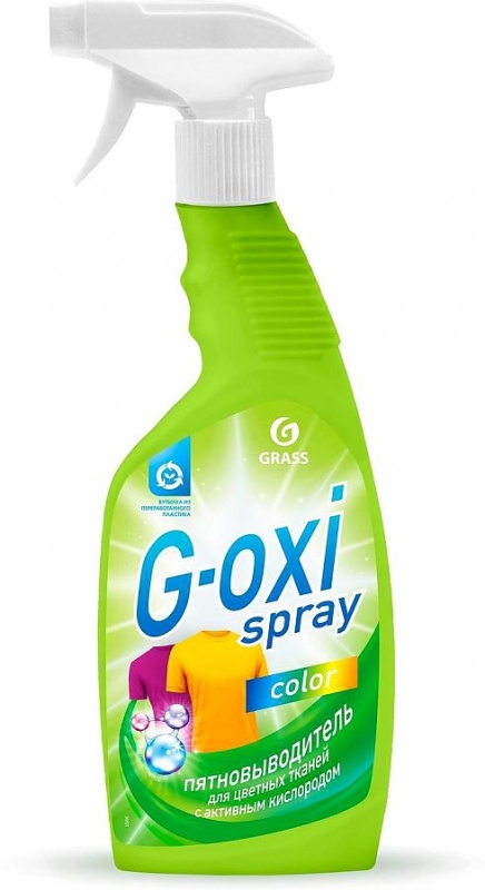 Картинка анонса товара «grass пятновыводитель для цветных тканей спрей 600 мл g-oxi spray 125495 грасс»