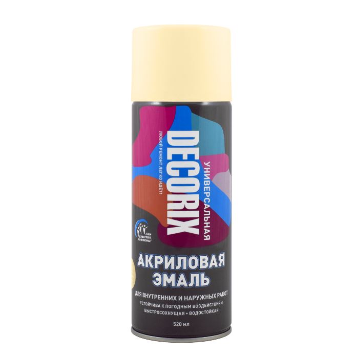 Картинка анонса товара «эмаль-аэр decorix унив кремовый 400мл № а17»