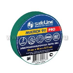 Картинка анонса товара «изолента safeline 19мм*20м зеленый»