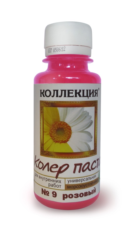 Картинка анонса товара «колер "коллекция" №09 розовый 0,45 л (24)»