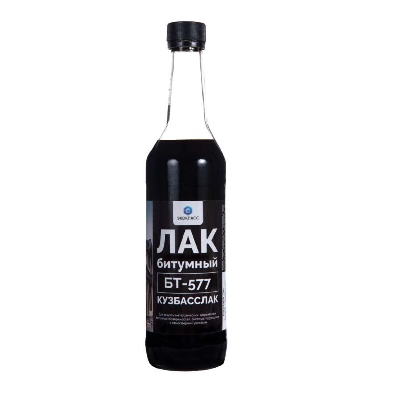 Картинка анонса товара «лак битумный (кузбасс-лак) бт-577  0,5 л (24)»