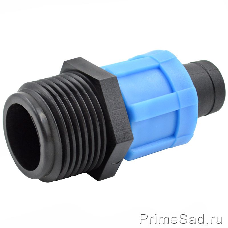 Картинка анонса товара «муфта для капельной ленты соединительная sl-002(1/2") наружная резьба»