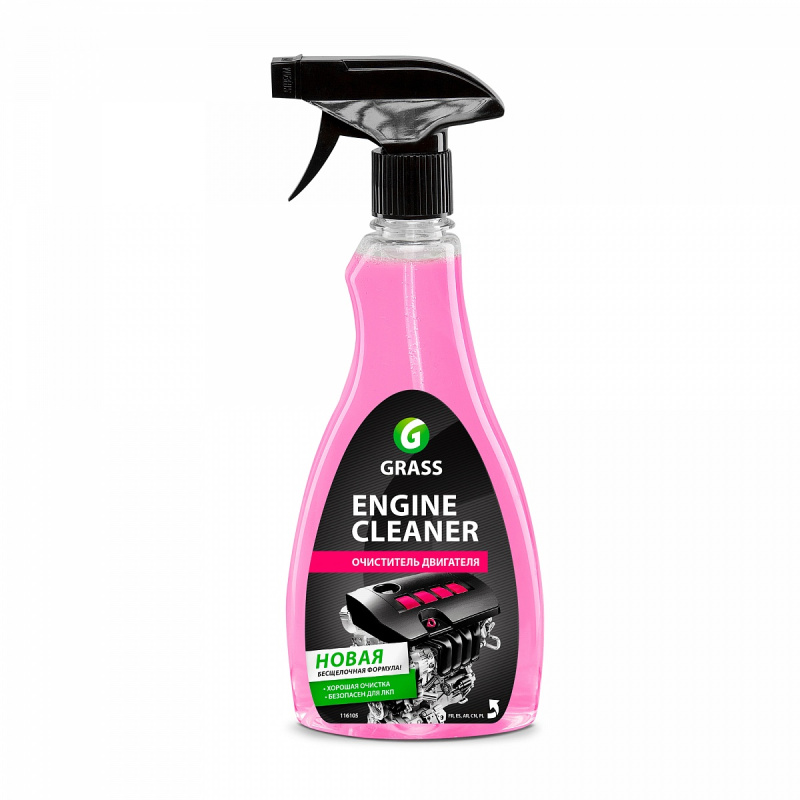 Картинка анонса товара «grass очиститель двигателя триггер engine cleaner (600мл) 110385 грасс»