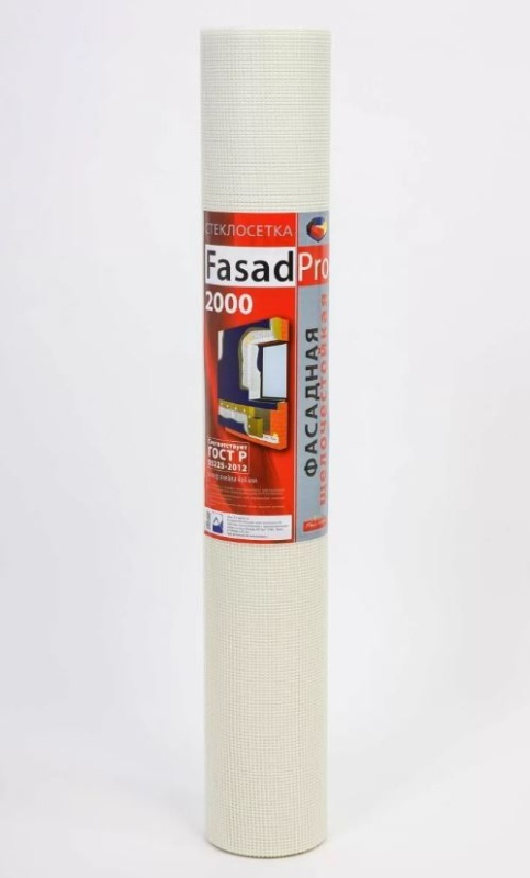 Картинка анонса товара «сетка ст/тк.фасадная 4*4мм 165г/м2 (1*50м) fasad pro 2000 гост55255 (35)»