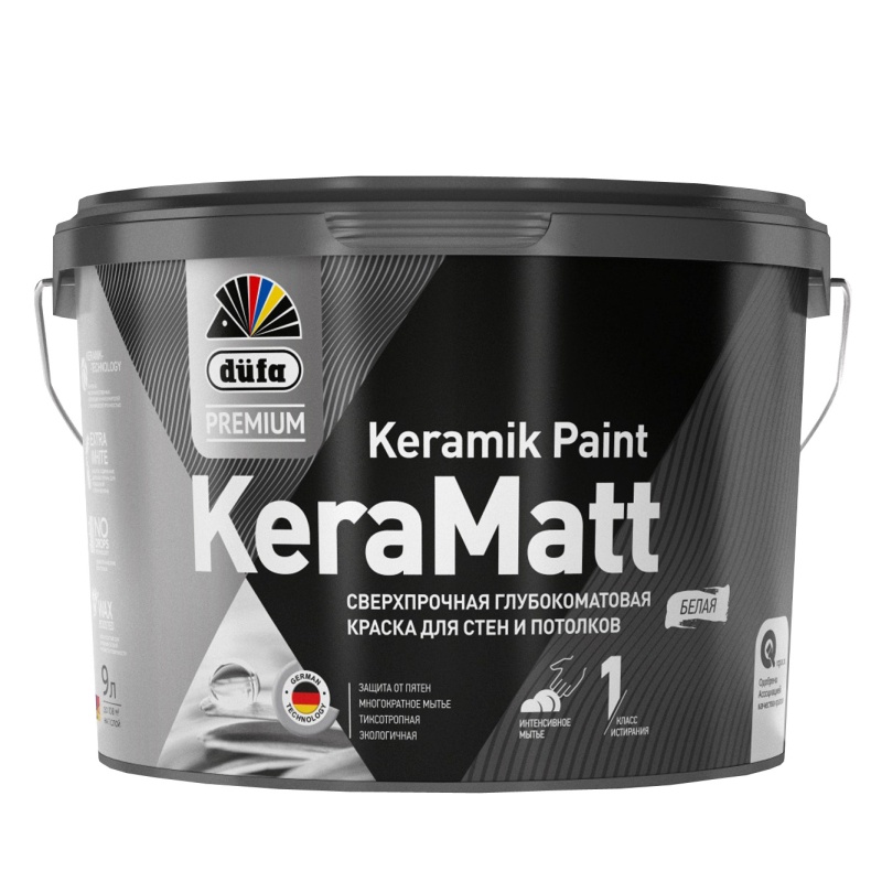 Картинка анонса товара «краска вд dufa (дюфа) premium keramatt база 1, 9л»