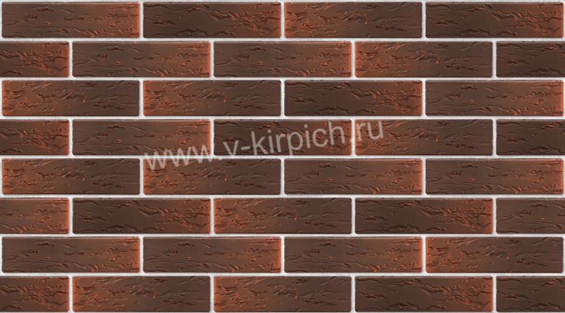 Картинка анонса товара «кирпич лицевой одинарный красный флеш руст 250*120*65/1нф/150/100 (480 шт) г. воротынск»
