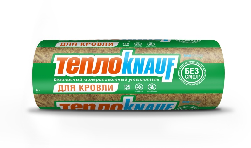 Картинка анонса товара «минвата "кнауф для кровли"(рулон) 037 50*1220*6148;15м2; 0,75м3 (32) 622012»