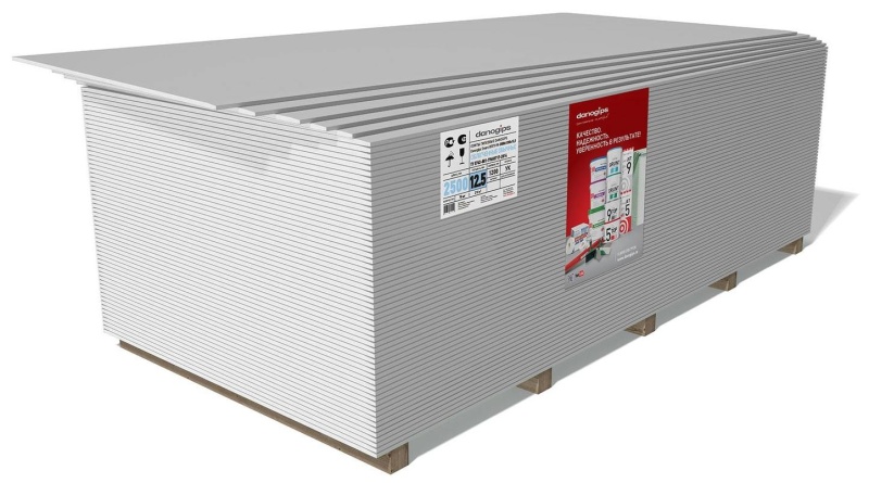 Картинка анонса товара «гипсокартон danogips(даногипс) опго-ук-3000х1200х12,5 smart (68) 3 метра!!!!»