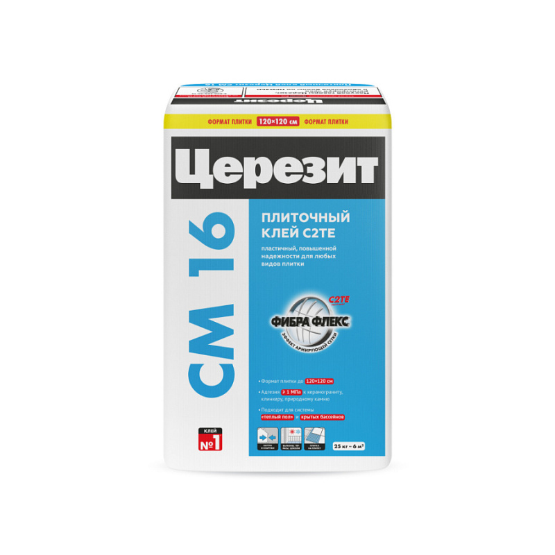 Картинка анонса товара «церезит (ceresit) см16 клей плиточный 25 кг(48шт) »