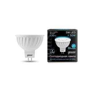 Картинка анонса товара «лампа gauss led mr16 5w gu5.3 4100к (101505205)  распродажа»
