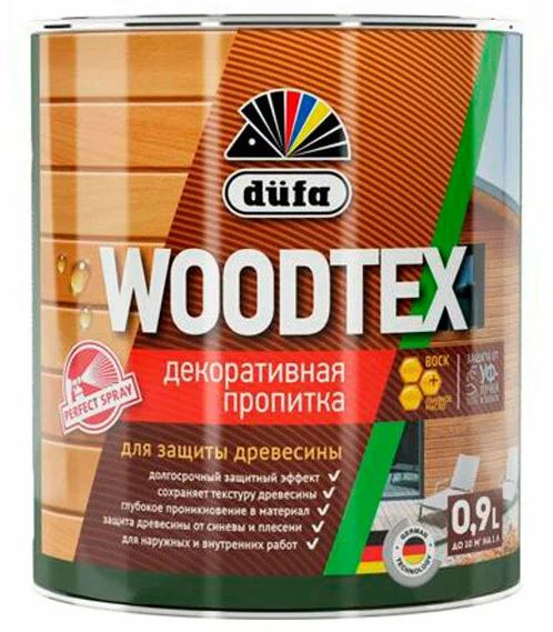 Картинка анонса товара «пропитка по дереву алкидная dufa (дюфа) woodtex белая 0,9л»