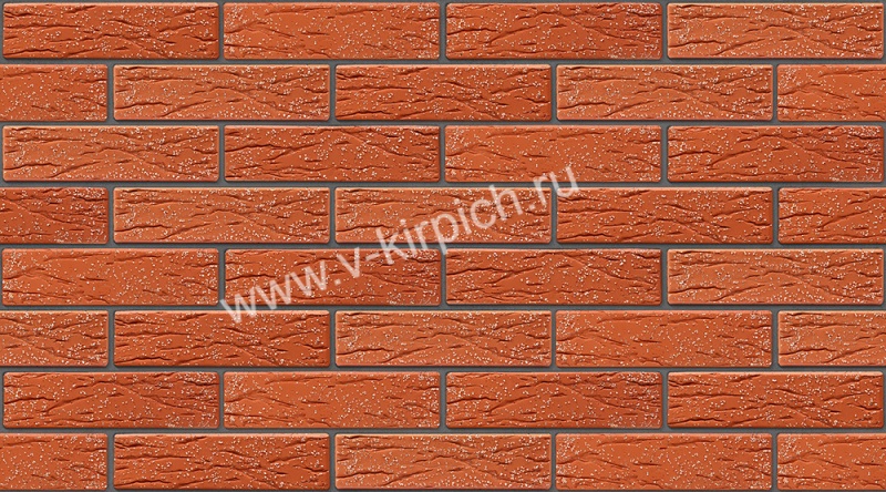 Картинка анонса товара «кирпич лицевой одинарный красный кварц руст 250*120*65/1нф/150/100 (480 шт) г. воротынск»