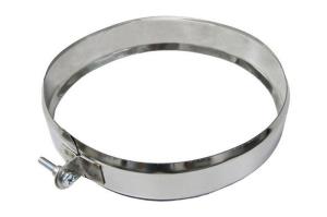 Картинка анонса товара «хомут обжимной нержавейка d-130 (0,5мм)»