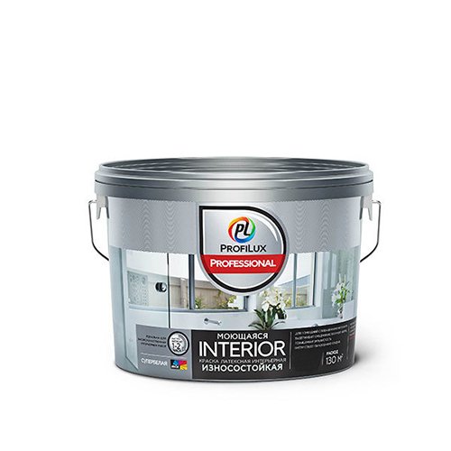 Картинка анонса товара «краска в/д "profiluxprofessional" interior моющаяся латексная для стен и потолков 2,5 кг»