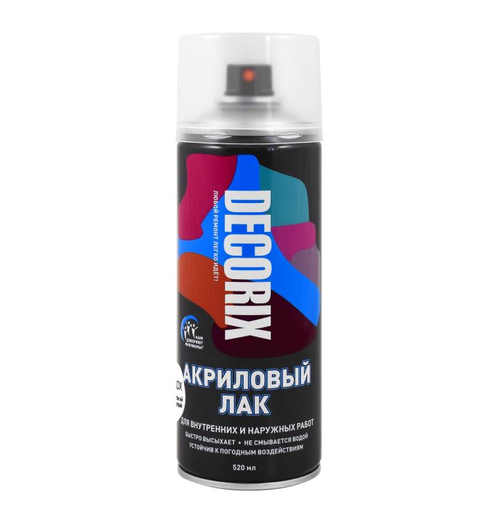 Картинка анонса товара «лак-аэр decorix акриловый глянц б/цв 400мл №а32»