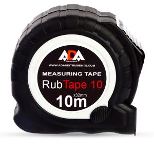 Картинка анонса товара «рулетка ada rubtape10 (сталь с двумя стопами 10м) а00154»
