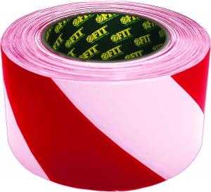Картинка анонса товара «лента клеевая разметочная 50мм*25м красно-белая 11858»