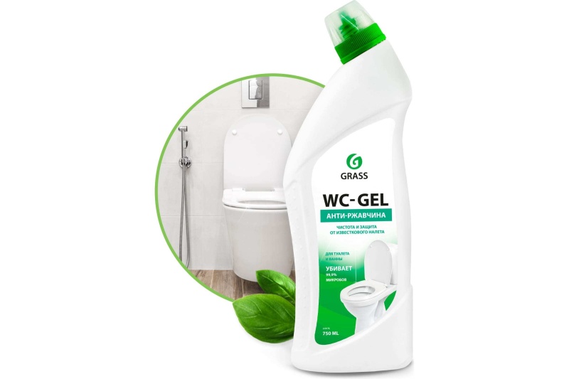 Картинка анонса товара «grass средство для чистки сантехники гель 750 мл wc-gel 219175 грасс»