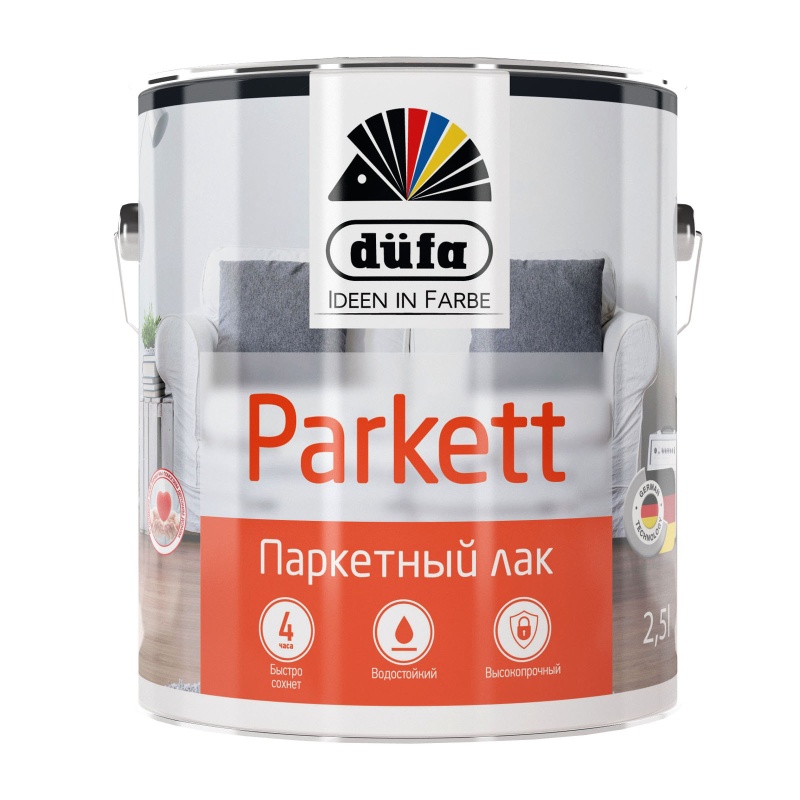 Картинка анонса товара «лак dufa (дюфа) parkett паркетный п/матовый 0,75л»