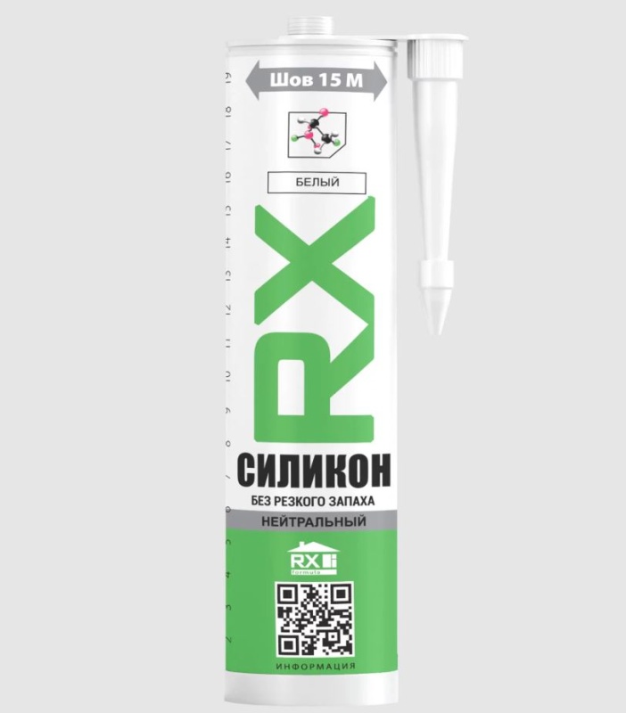 Картинка анонса товара «герметик силикон белый нейтральный rx formulal 260 мл (12) 01-4-1-060»