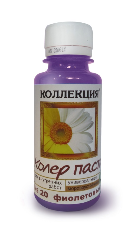 Картинка анонса товара «колер "коллекция" №20 фиалка 0,1 л распродажа»