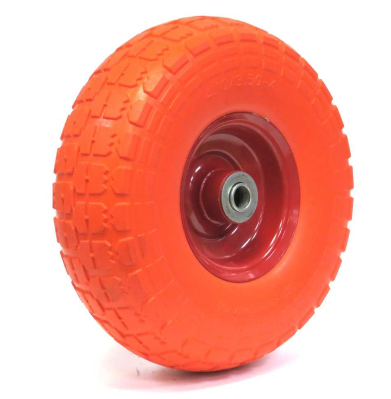 Картинка анонса товара «колесо для строит 2-х кол тачки 4,8/4,0-8 d20мм ось 90мм литое palisad(для тачки 68923,689233)68977 »