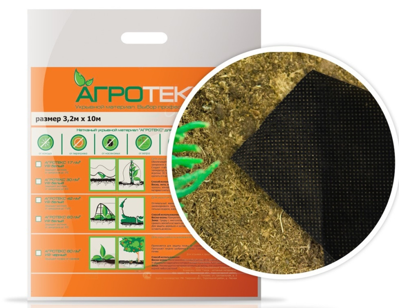 Картинка анонса товара «агротекс мульча 60 (3,2*10 м) черный»