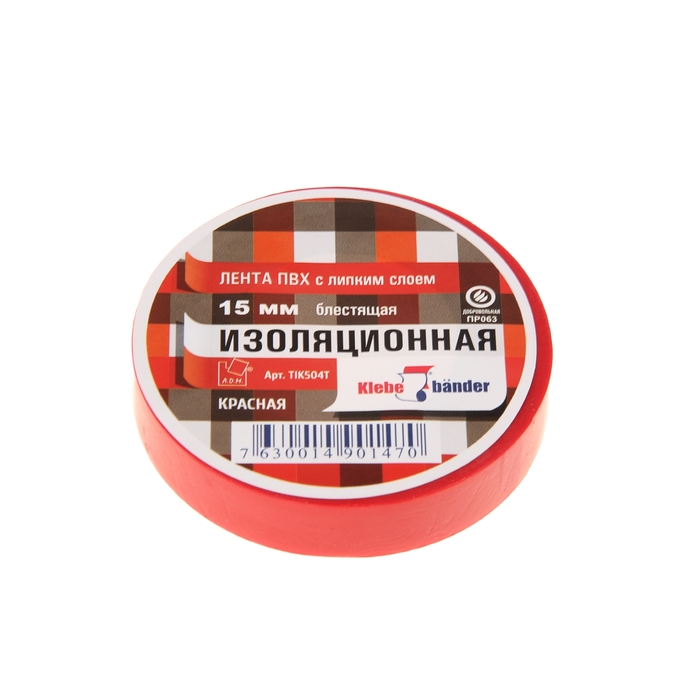 Картинка анонса товара «изолента klebebander 19мм*20м красный»