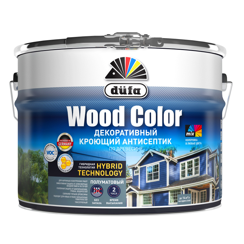 Картинка анонса товара «антисептик кроющий dufa (дюфа) wood color лунная ночь 2,5 л»