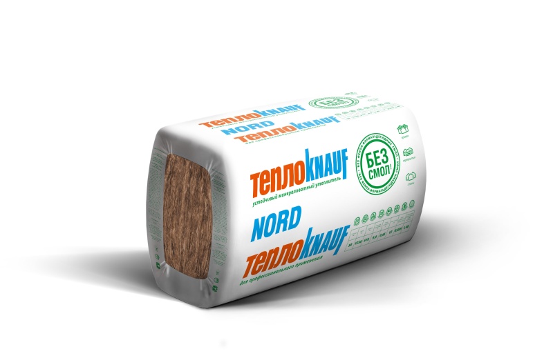 Картинка анонса товара «минвата "кнауф  nord" ts 033 (плиты)6*100*600*1250, 4,5м2, 0,45м3  (24шт) 728447»