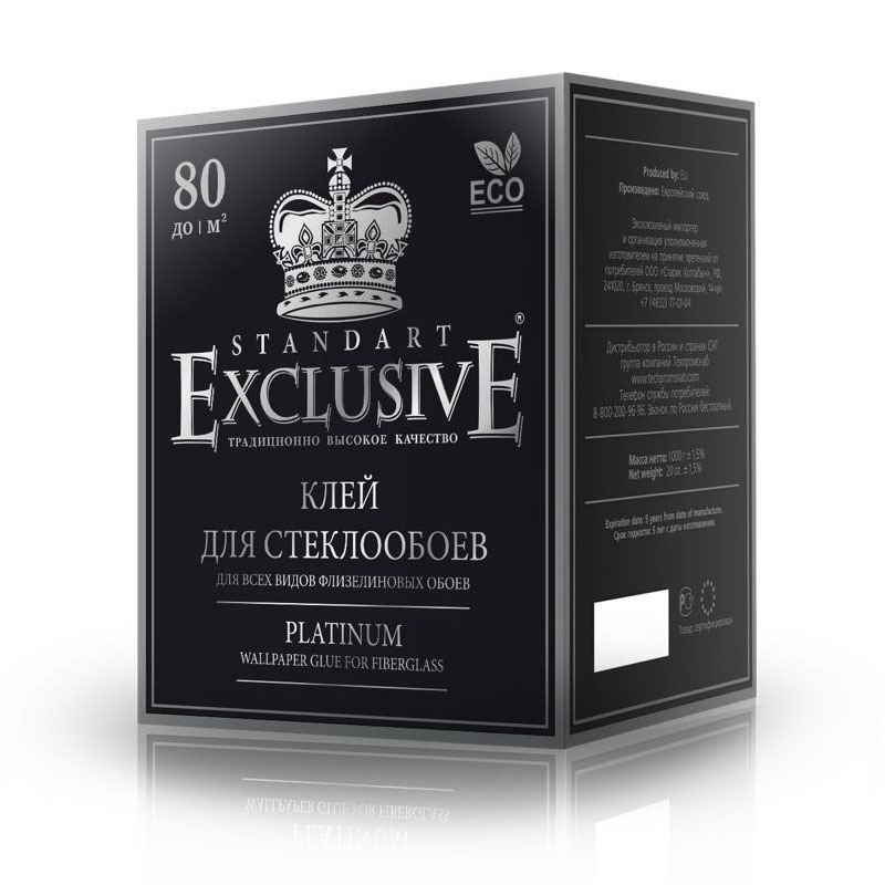 Картинка анонса товара «клей для стеклообоев сухой exciusive платинум 250г (24)»