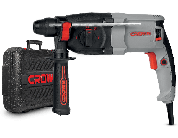 Детальная картинка товара «crown перфоратор ст18183 bmc 900вт, 3,2дж 0-1150 об/мин, 2,9 кг, кейс»