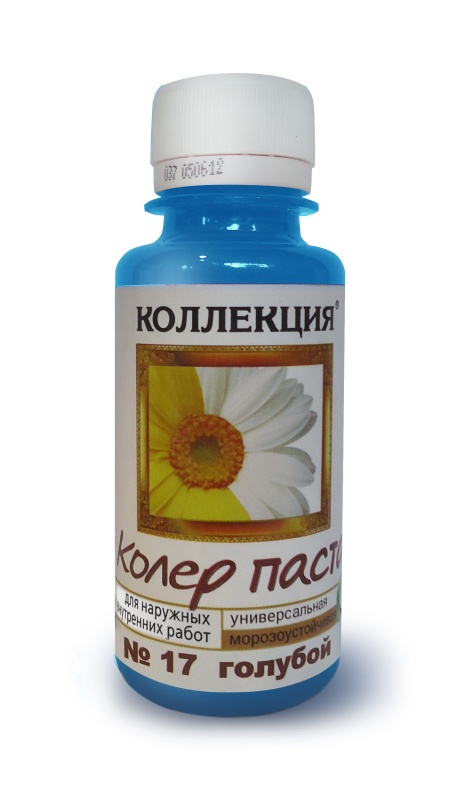 Картинка анонса товара «колер "коллекция" №17 голубой 0,45 л (24)»
