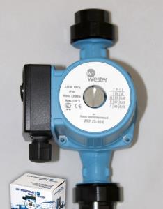 Картинка анонса товара «насос циркуляционный wester 32-60g (с гайками)»